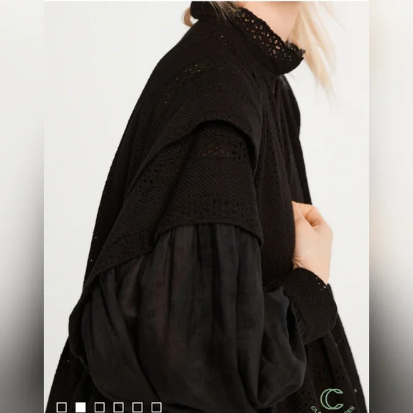 Claudie Pierlot french dress adorable brand new FR 36 US 4 oversized - Picture 4 of 8